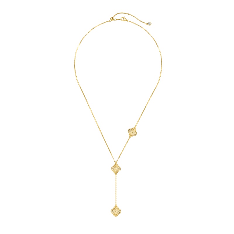 925 Sterling Silver 18K Gold Plated Necklace