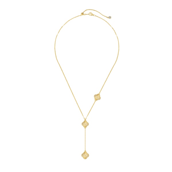 925 Sterling Silver 18K Gold Plated Necklace - Image 4
