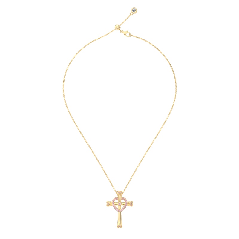 14K Gold Plated Cubic Zirconia Necklace