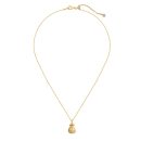 925 Sterling Silver 22K Gold Plated Cubic Zirconia Necklace