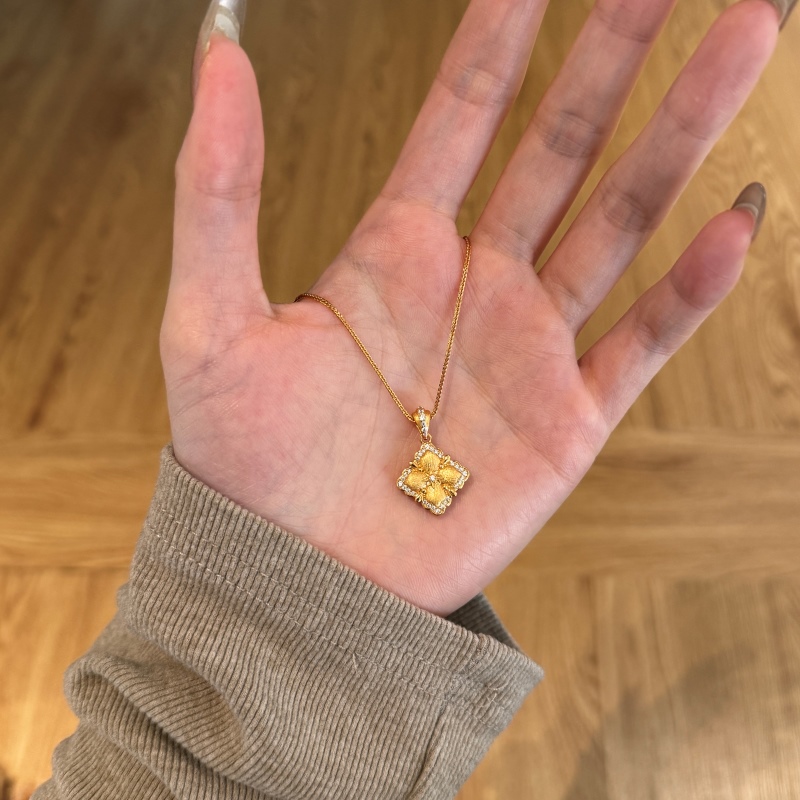 Gold Plated Cubic Zirconia Necklace