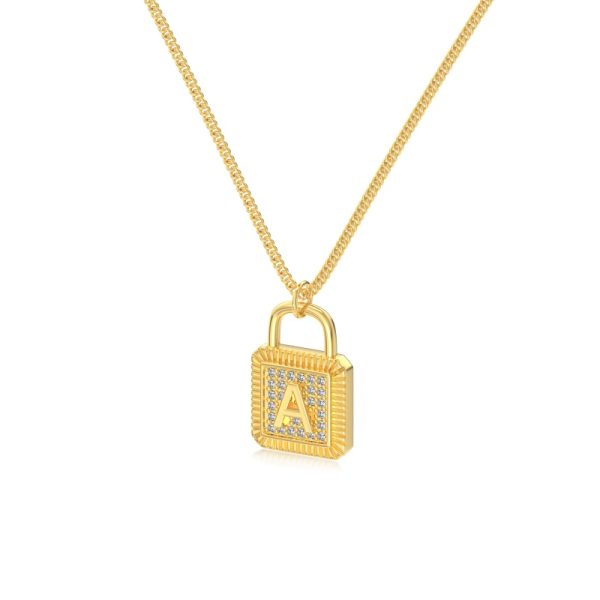 925 Sterling Silver 18K Gold Plated Cubic Zirconia Necklace