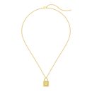 925 Sterling Silver 18K Gold Plated Cubic Zirconia Necklace