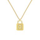 925 Sterling Silver 18K Gold Plated Cubic Zirconia Necklace