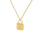 925 Sterling Silver 18K Gold Plated Cubic Zirconia Necklace
