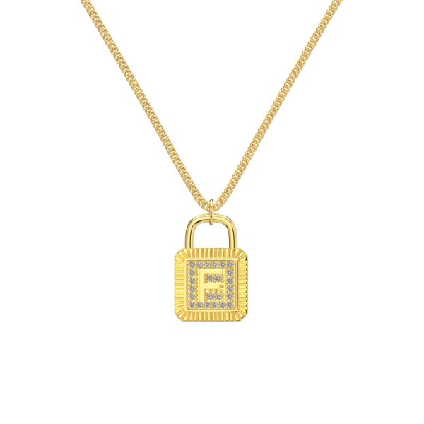 925 Sterling Silver 18K Gold Plated Cubic Zirconia Necklace