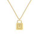 925 Sterling Silver 18K Gold Plated Cubic Zirconia Necklace
