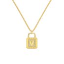 925 Sterling Silver 18K Gold Plated Cubic Zirconia Necklace