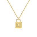 925 Sterling Silver 18K Gold Plated Cubic Zirconia Necklace