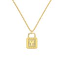 925 Sterling Silver 18K Gold Plated Cubic Zirconia Necklace
