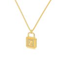 925 Sterling Silver 18K Gold Plated Cubic Zirconia Necklace