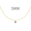 14K Gold Plated Cubic Zirconia Necklace