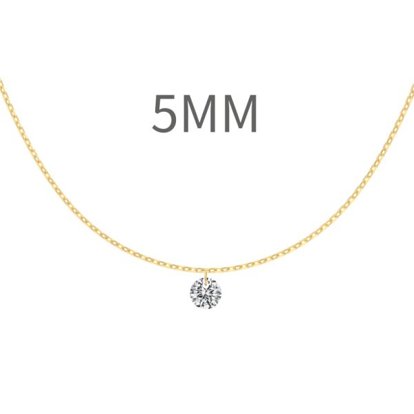 14K Gold Plated Cubic Zirconia Necklace