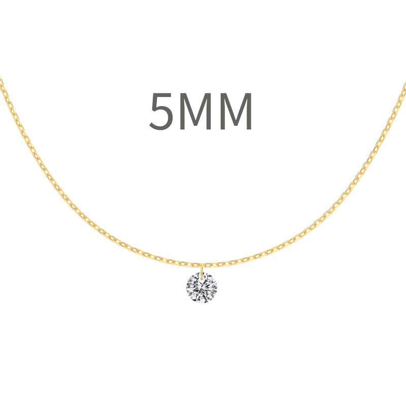 14K Gold Plated Cubic Zirconia Necklace