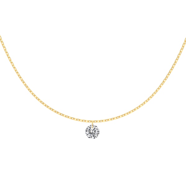 14K Gold Plated Cubic Zirconia Necklace - Image 5