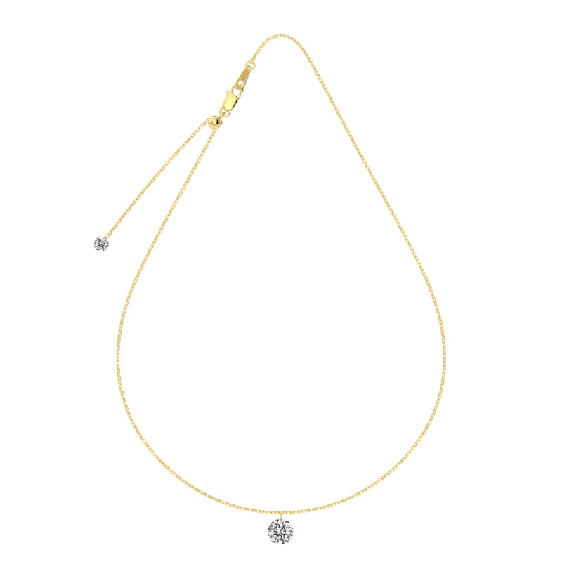14K Gold Plated Cubic Zirconia Necklace