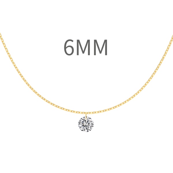 14K Gold Plated Cubic Zirconia Necklace - Image 5