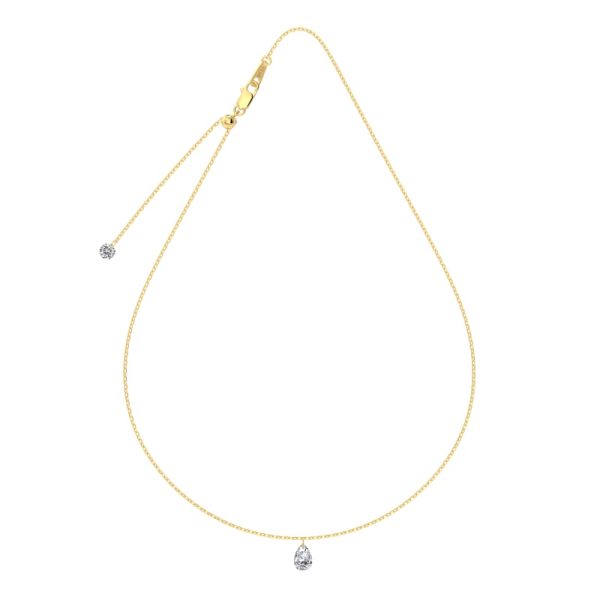 14K Gold Plated Cubic Zirconia Necklace