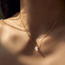 14K Gold Plated Cubic Zirconia Necklace