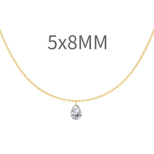 14K Gold Plated Cubic Zirconia Necklace