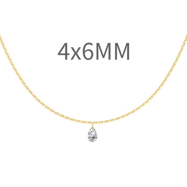 14K Gold Plated Cubic Zirconia Necklace