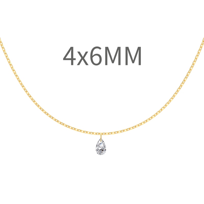 14K Gold Plated Cubic Zirconia Necklace