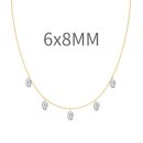 14K Gold Plated Cubic Zirconia Necklace