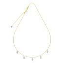 14K Gold Plated Cubic Zirconia Necklace