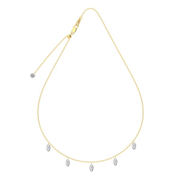 14K Gold Plated Cubic Zirconia Necklace