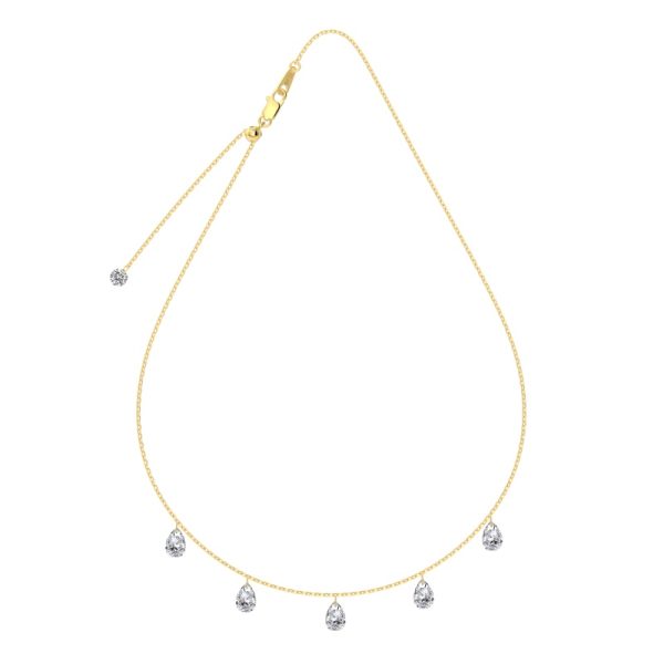 14K Gold Plated Cubic Zirconia Necklace