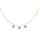 14K Gold Plated Cubic Zirconia Necklace