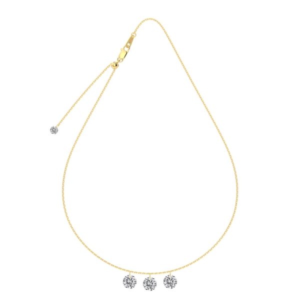 14K Gold Plated Cubic Zirconia Necklace