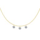 14K Gold Plated Cubic Zirconia Necklace