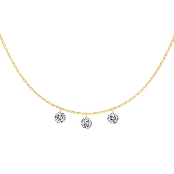 14K Gold Plated Cubic Zirconia Necklace