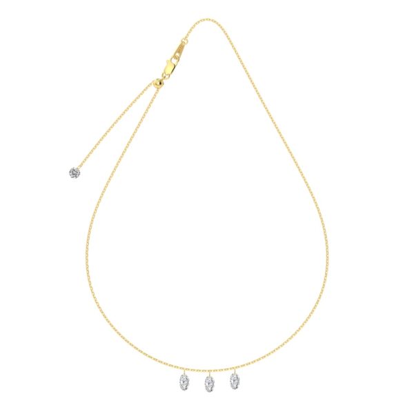 14K Gold Plated Cubic Zirconia Necklace
