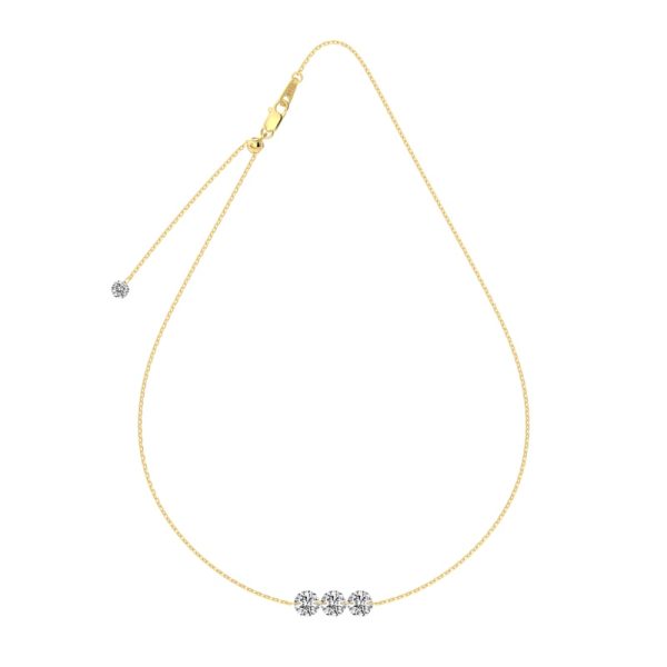 14K Gold Plated Cubic Zirconia Necklace