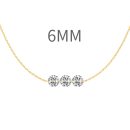 14K Gold Plated Cubic Zirconia Necklace