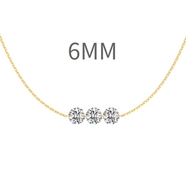 14K Gold Plated Cubic Zirconia Necklace
