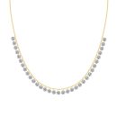 14K Gold Plated Cubic Zirconia Necklace