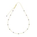 14K Gold Plated Cubic Zirconia Necklace