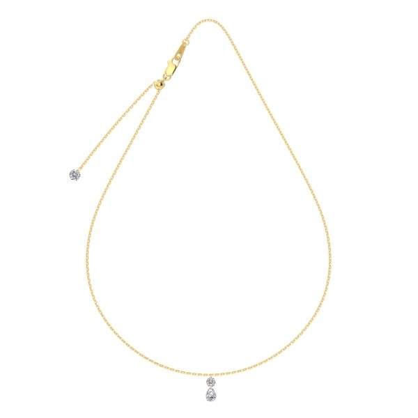 14K Gold Plated Cubic Zirconia Necklace