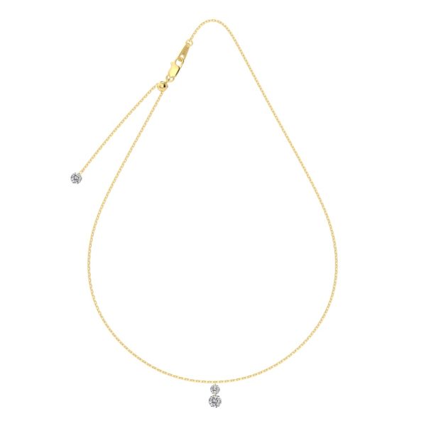14K Gold Plated Cubic Zirconia Necklace