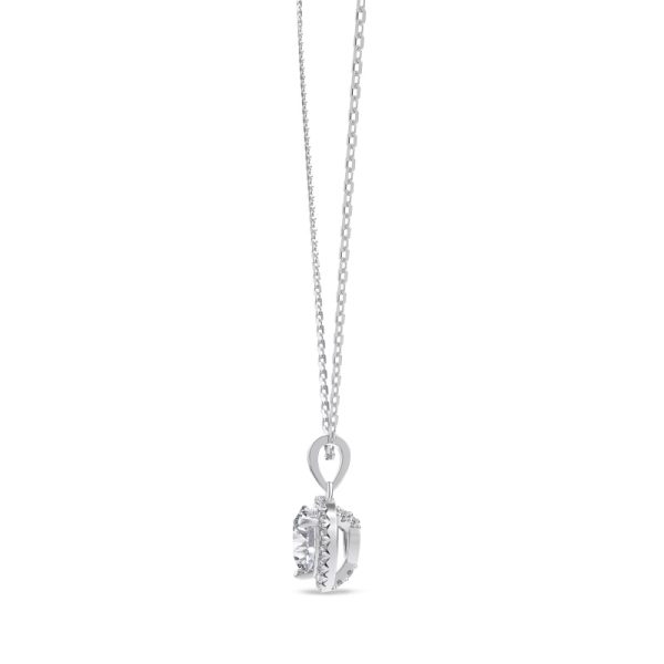 925 Sterling Silver Cubic Zirconia Heart Necklace