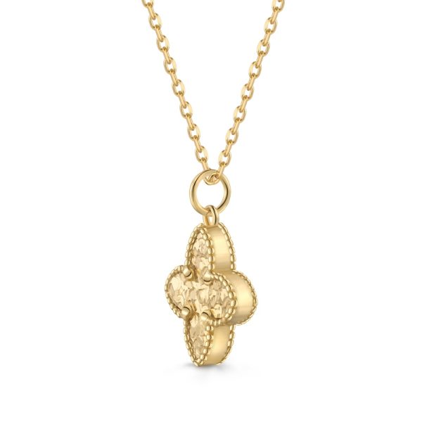 925 Sterling Silver 22K Gold Plated Cubic Zirconia Necklace