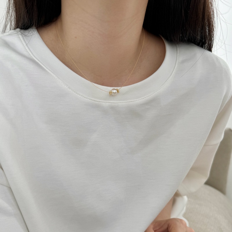 14K Gold Plated 8.2MM Pearl Necklace
