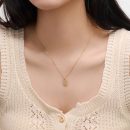 925 Sterling Silver 14K Gold Plated Cubic Zirconia Necklace