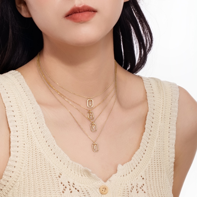 925 Sterling Silver 14K Gold Plated Cubic Zirconia Necklace