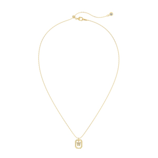 925 Sterling Silver 14K Gold Plated Cubic Zirconia Necklace - Image 4