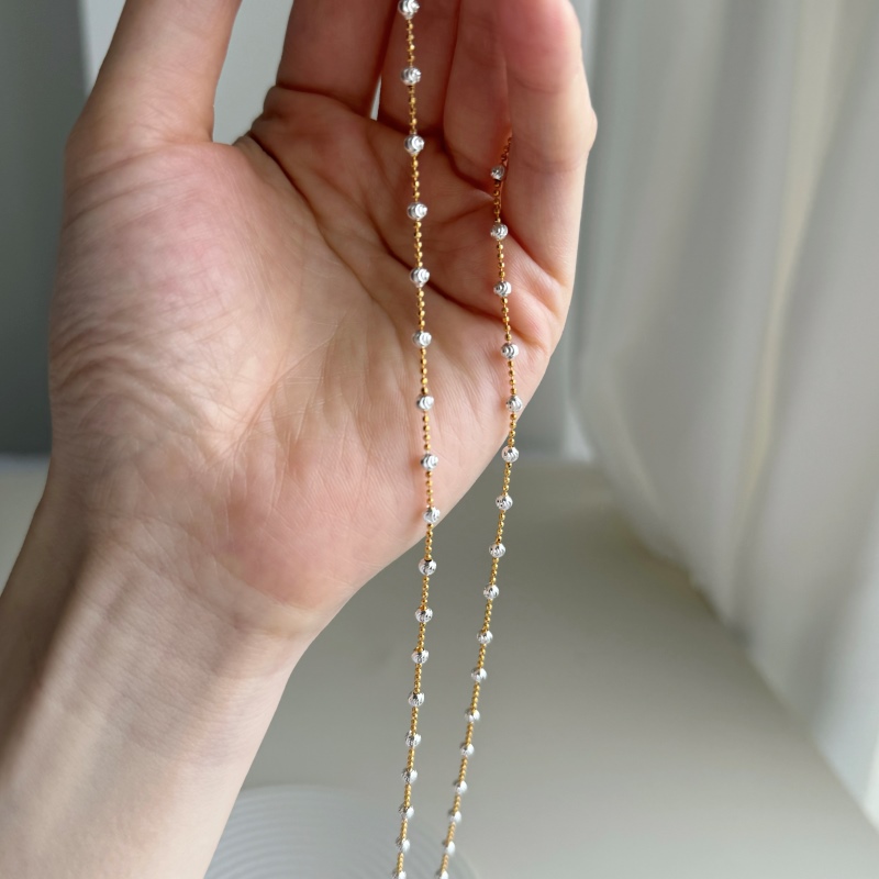 925 Sterling Silver 18K Gold Plated Necklace