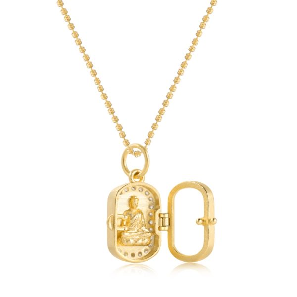 925 Sterling Silver 18K Cubic Zirconia Necklace